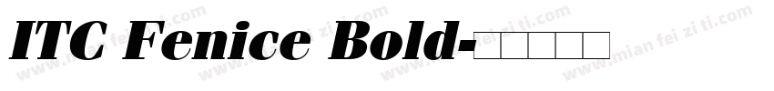 ITC Fenice Bold字体转换